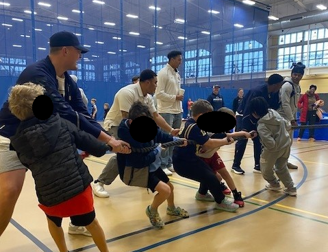 kids healthy and wellness fair event banner feb 7 2026 free food education exercise fun navy football soccer field hockey womens mens sports active play teens