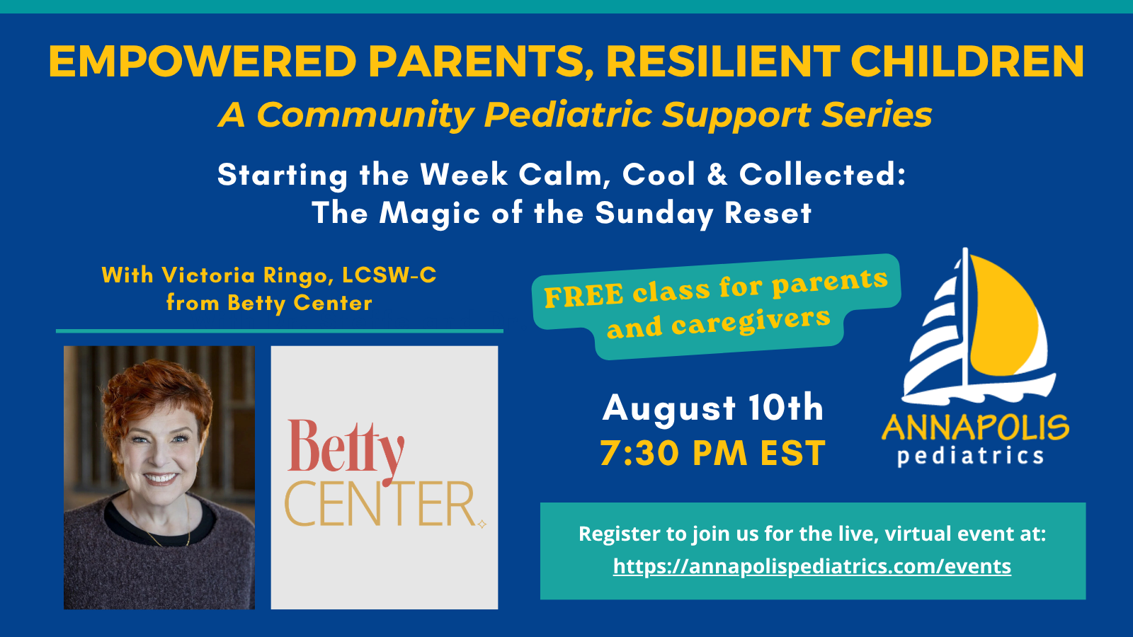 Starting the Week Calm, Cool & Collected: The Magic of the Sunday Reset virtual event banner