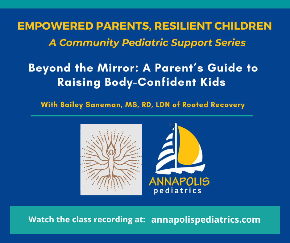body image parenting talk recording video Rooted Recovery