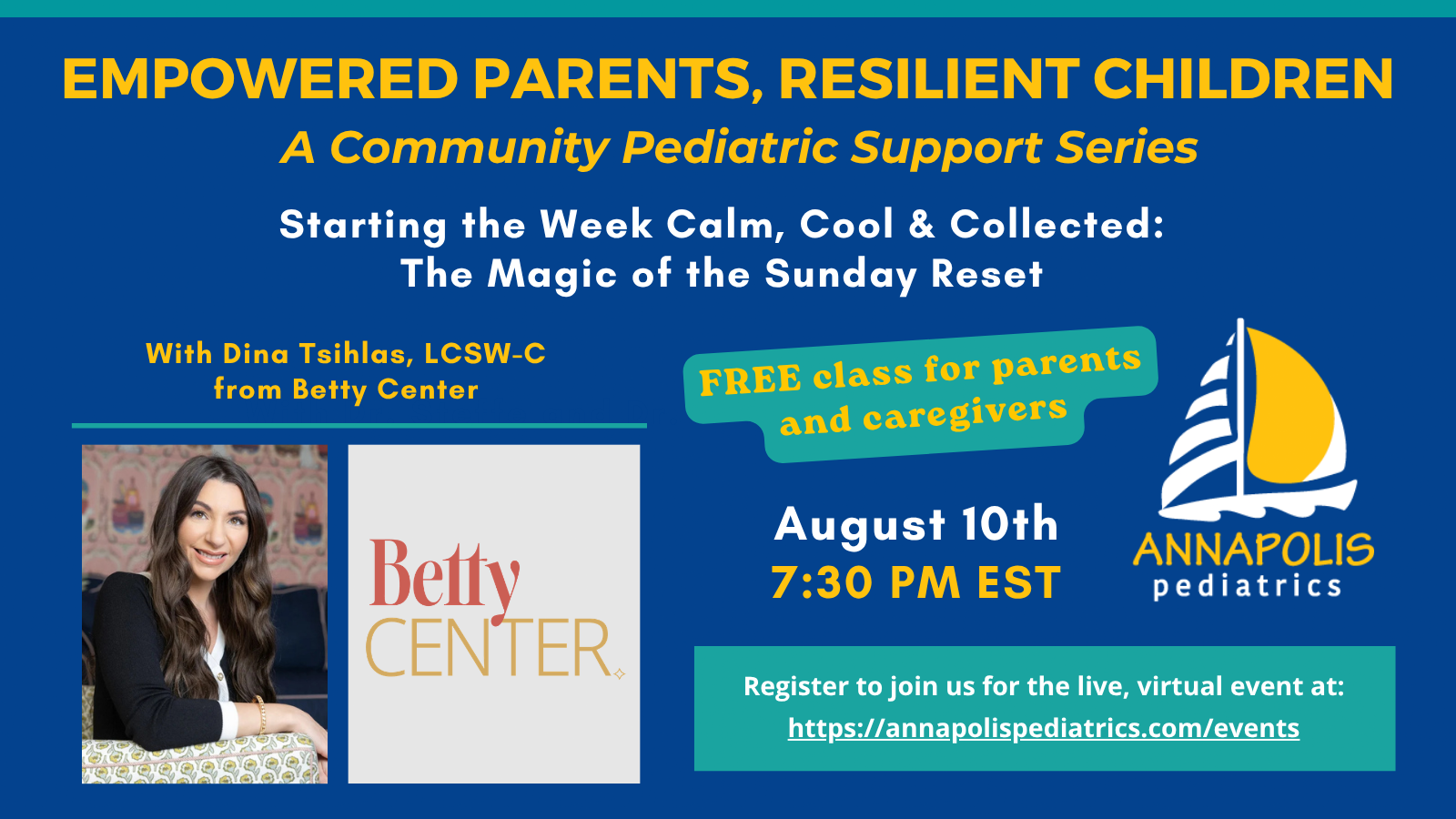 Starting the Week Calm, Cool & Collected: The Magic of the Sunday Reset virtual event banner